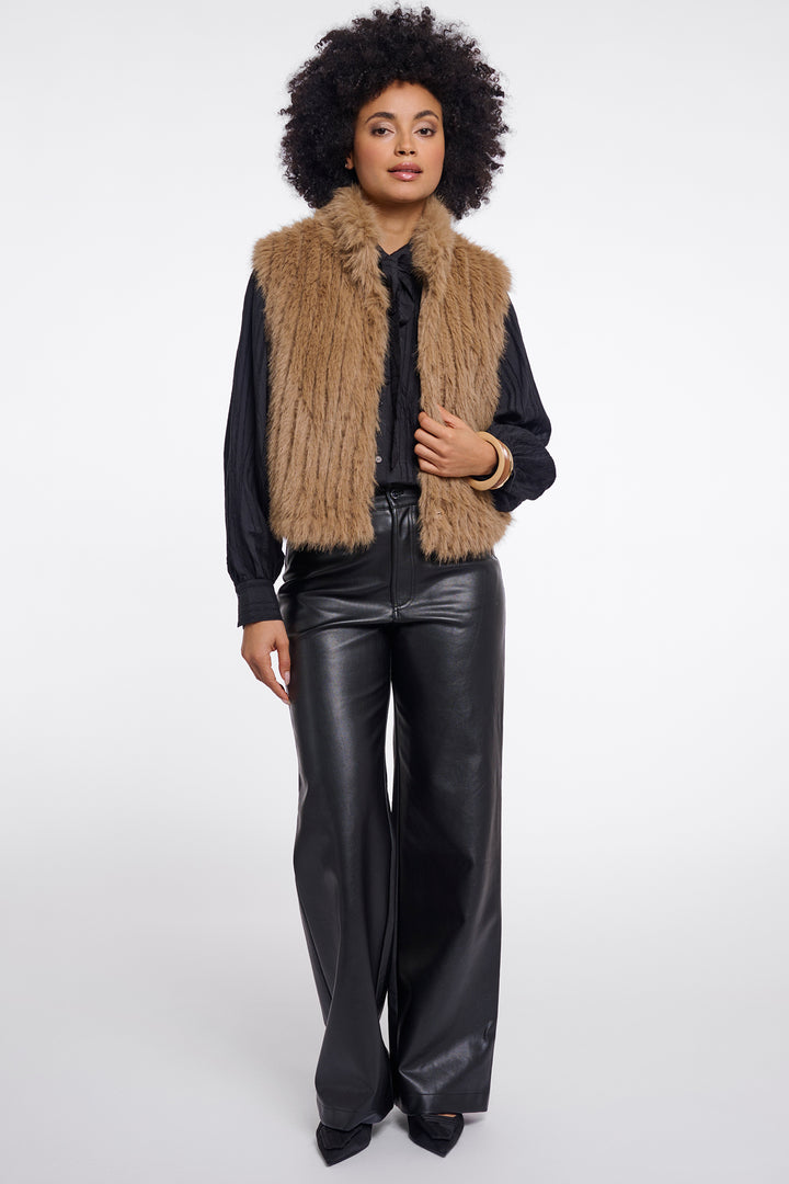 Olivia Grace Fashion - Rino &amp; Pelle Dava Sahara Desert Brown Waistcoat with Closure