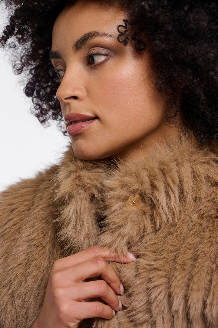 Olivia Grace Fashion - Rino &amp; Pelle Dava Sahara Desert Brown Waistcoat with Closure