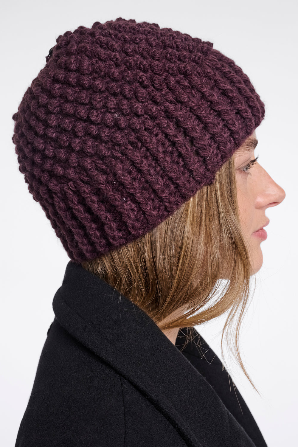 Olivia Grace Fashion - Rino & Pelle Kevina Fudge Cloak Red Knitted Hat