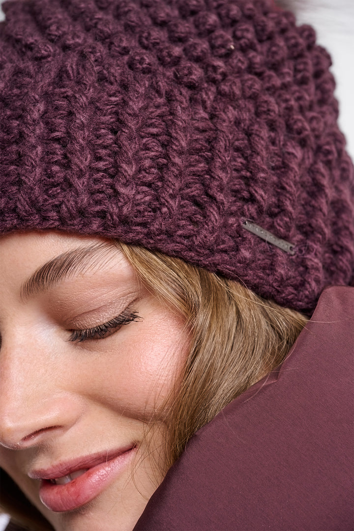 Olivia Grace Fashion - Rino &amp; Pelle Kevina Fudge Cloak Red Knitted Hat