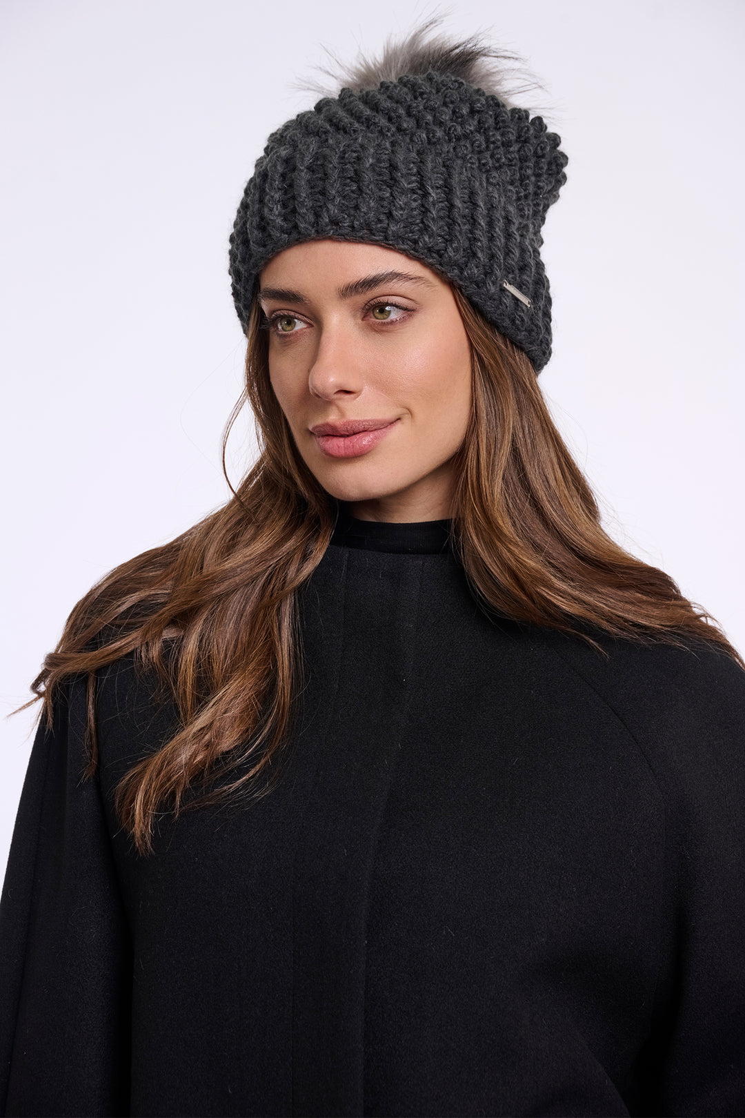 Olivia Grace Fashion - Rino & Pelle Kevina Urban Teal Grey Knitted Hat