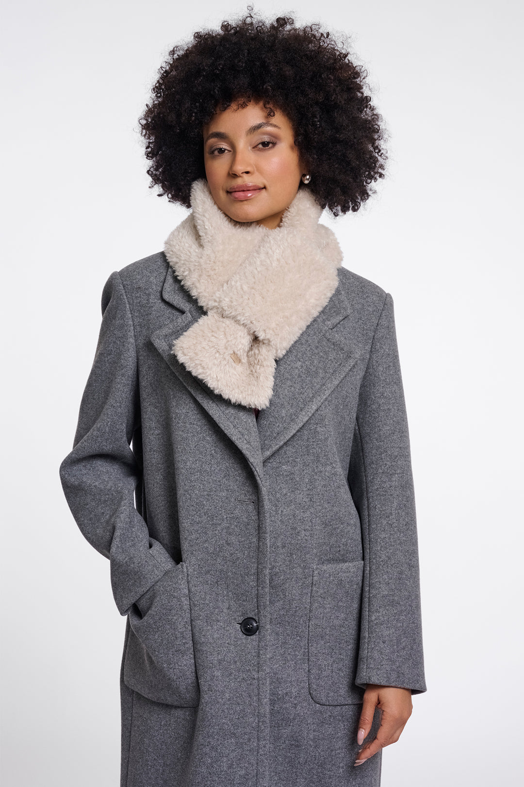 Olivia Grace Fashion - Rino &amp; Pelle Obu Birch Beige Scarf