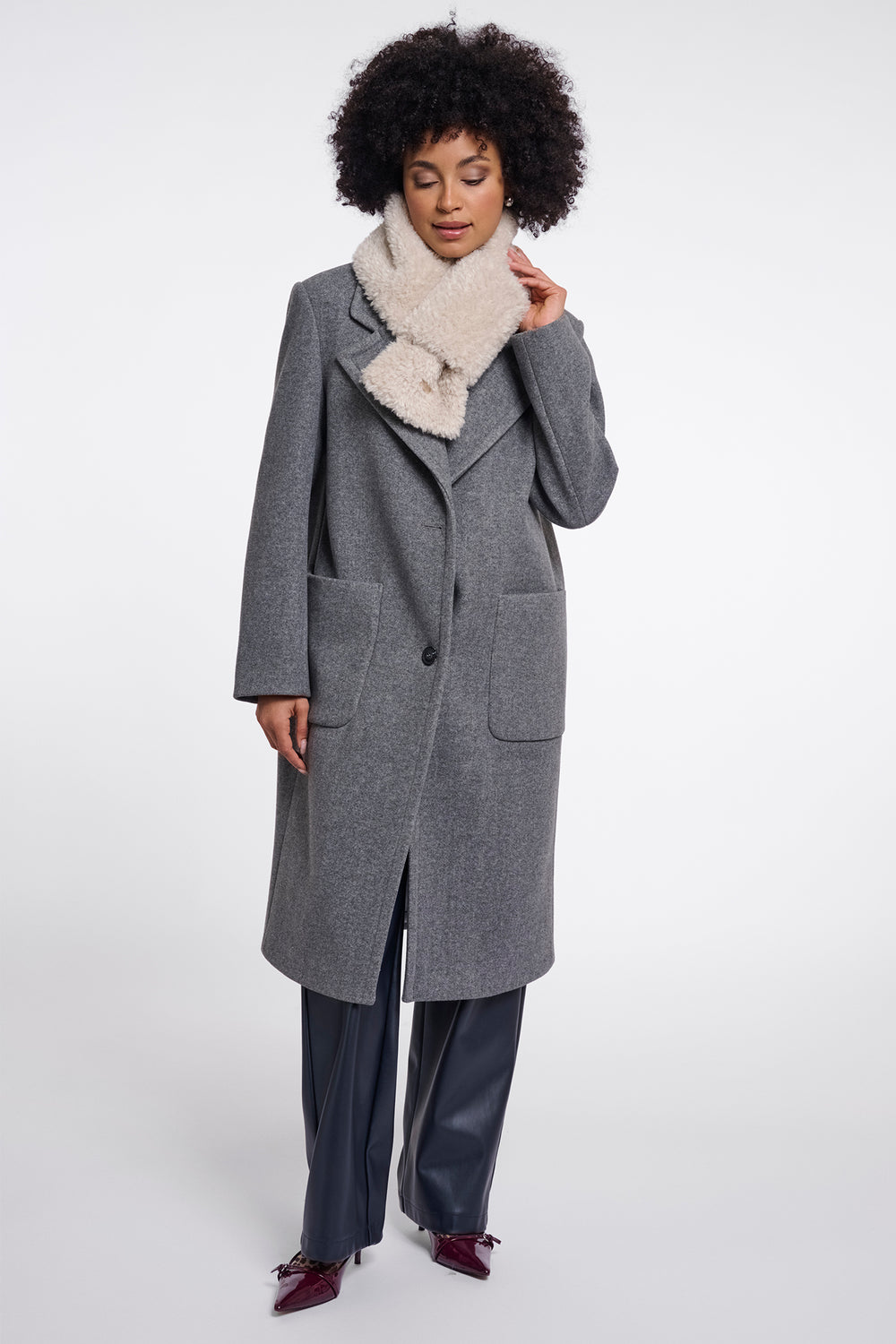 Olivia Grace Fashion - Rino & Pelle Obu Birch Beige Scarf