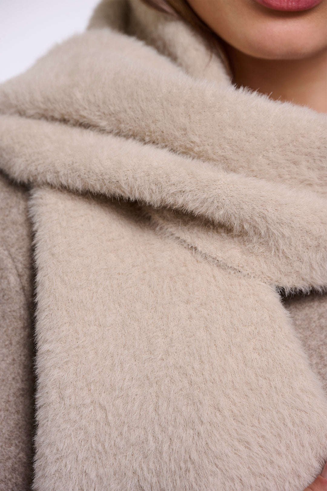 Olivia Grace Fashion - Rino &amp; Pelle Otus Stone Beige Scarf
