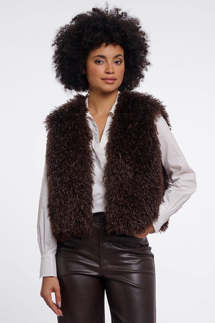 Olivia Grace Fashion - Rino &amp; Pelle Sensy Coffee Roast Brown Waistcoat