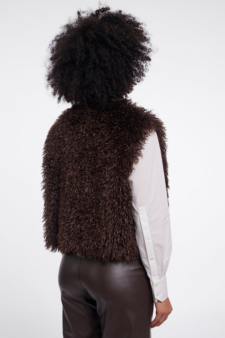 Olivia Grace Fashion - Rino &amp; Pelle Sensy Coffee Roast Brown Waistcoat