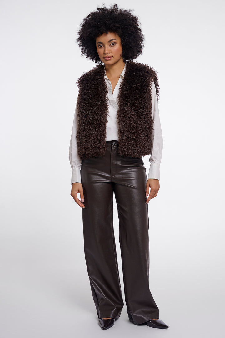 Olivia Grace Fashion - Rino &amp; Pelle Sensy Coffee Roast Brown Waistcoat