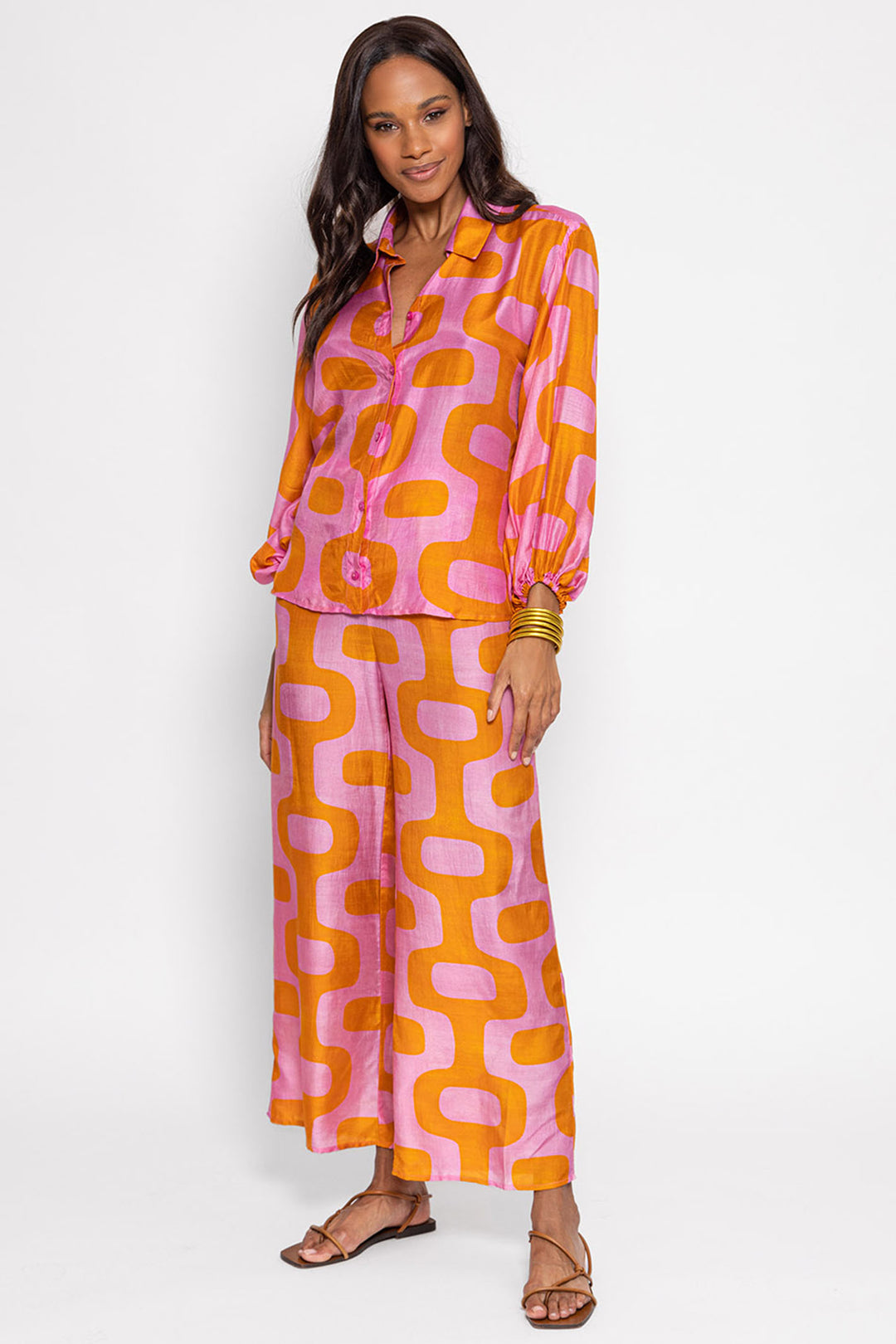 Sundress S24063 Joe Lima Print Trousers - Olivia Grace Fashion