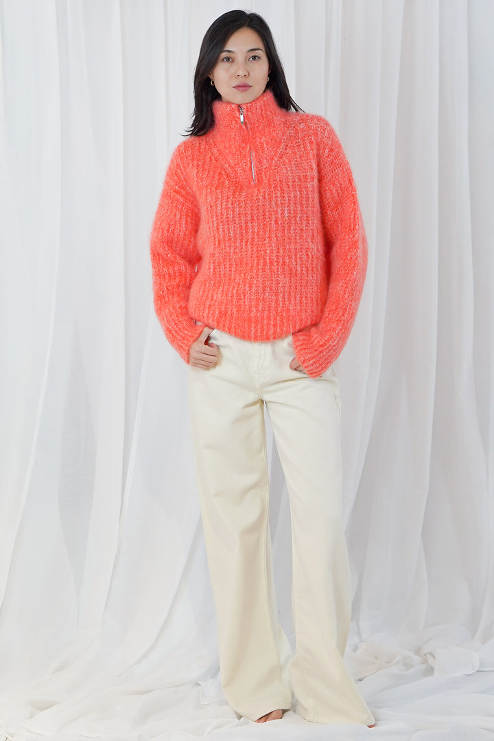 Twns The Label Arana fire snow funnel-neck jumper at Olivia Grace Fashion