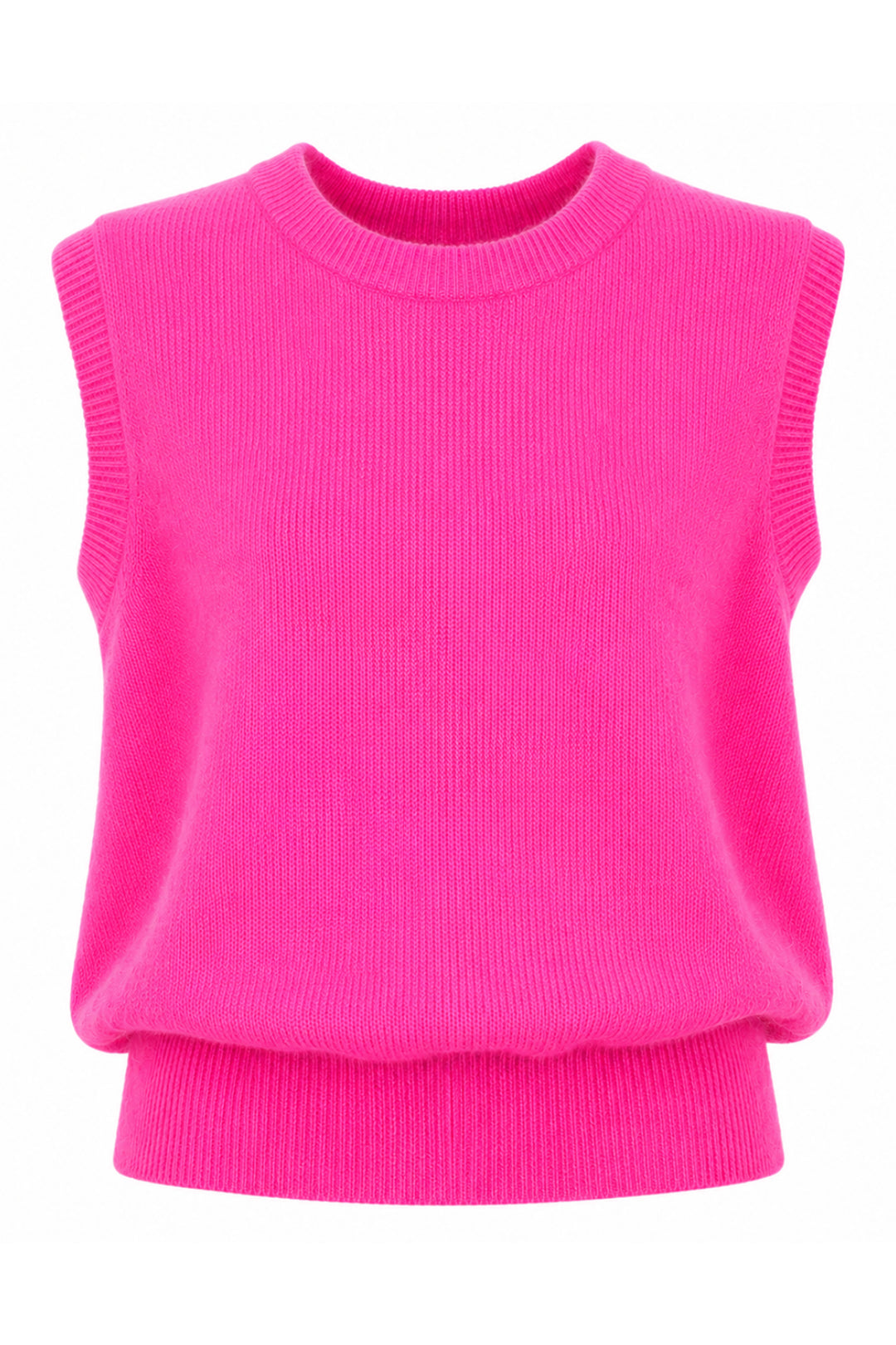 Twns The Label Durango neon pink sleeveless jumper at Olivia Grace Fashion