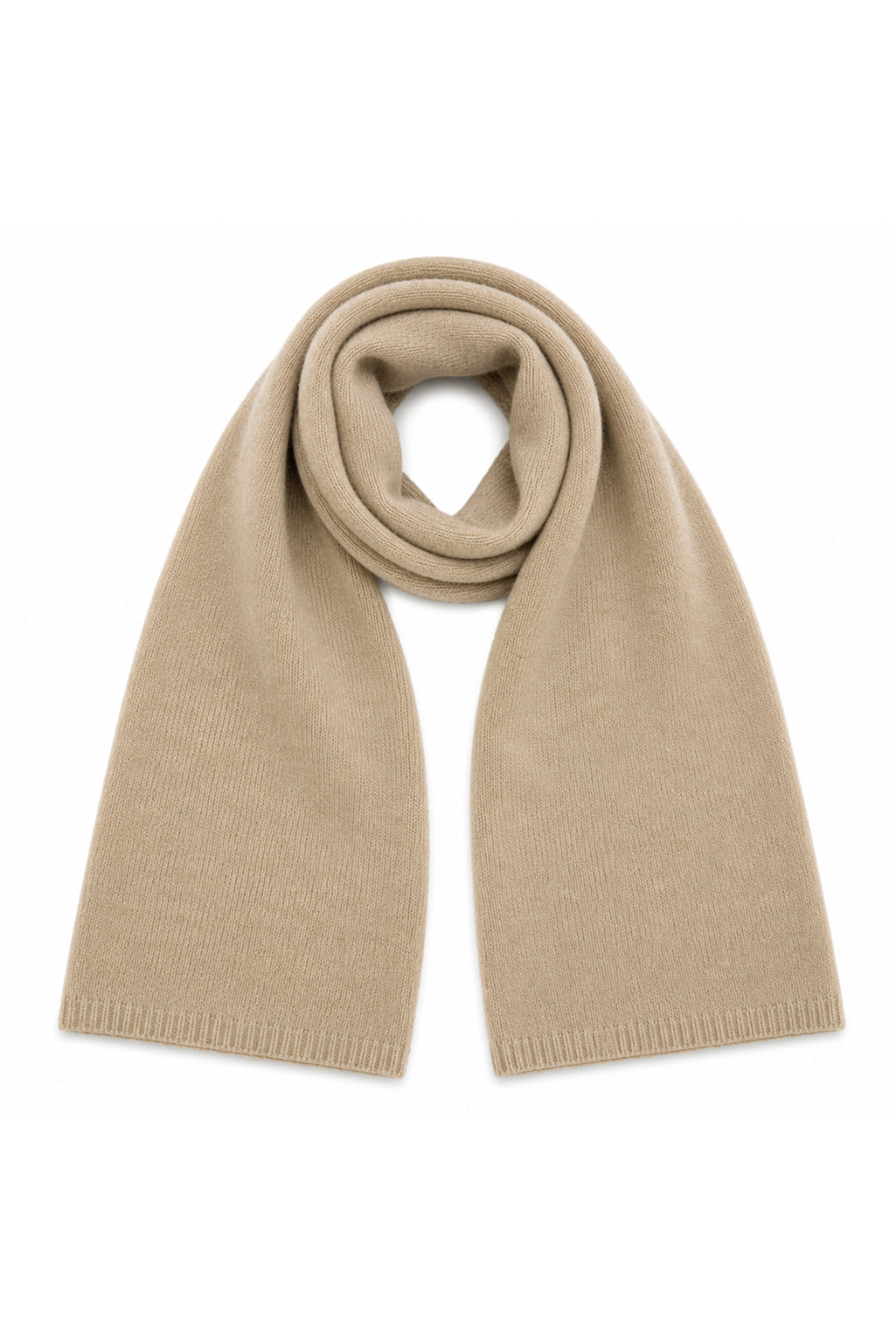 Twns The Label Vail Greige Beige Basic Scarf H17, front