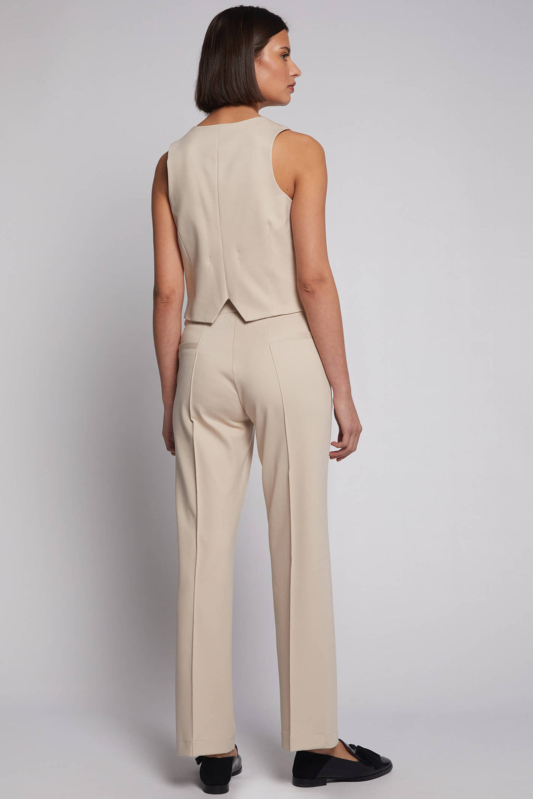 Vilagallo 30715 Ecru Cream Waistcoat - Olivia Grace Fashion
