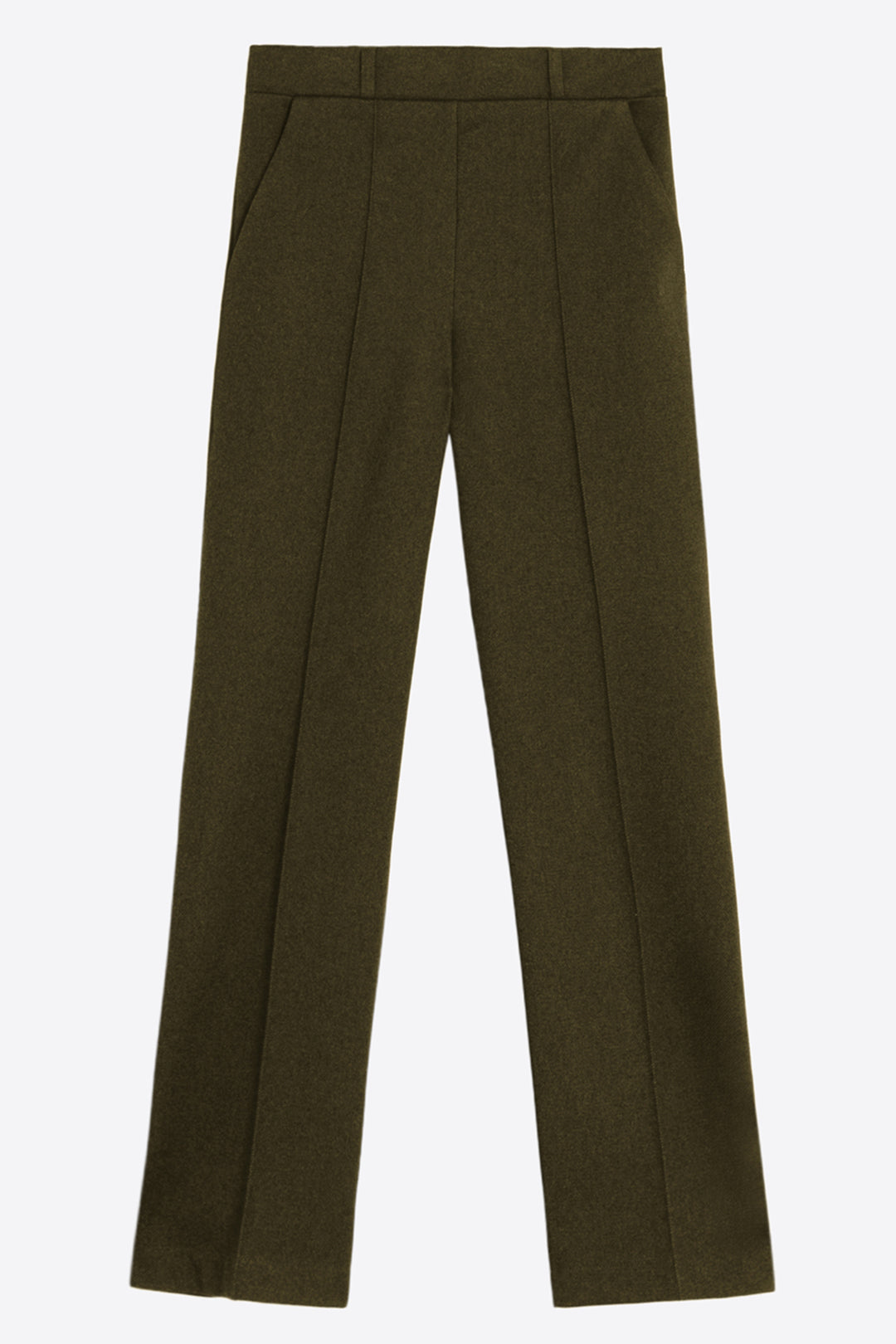 Vilagallo Green Flannel Punto Trousers, packshot