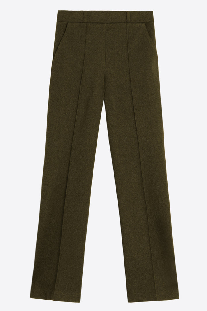 Vilagallo Green Flannel Punto Trousers, packshot