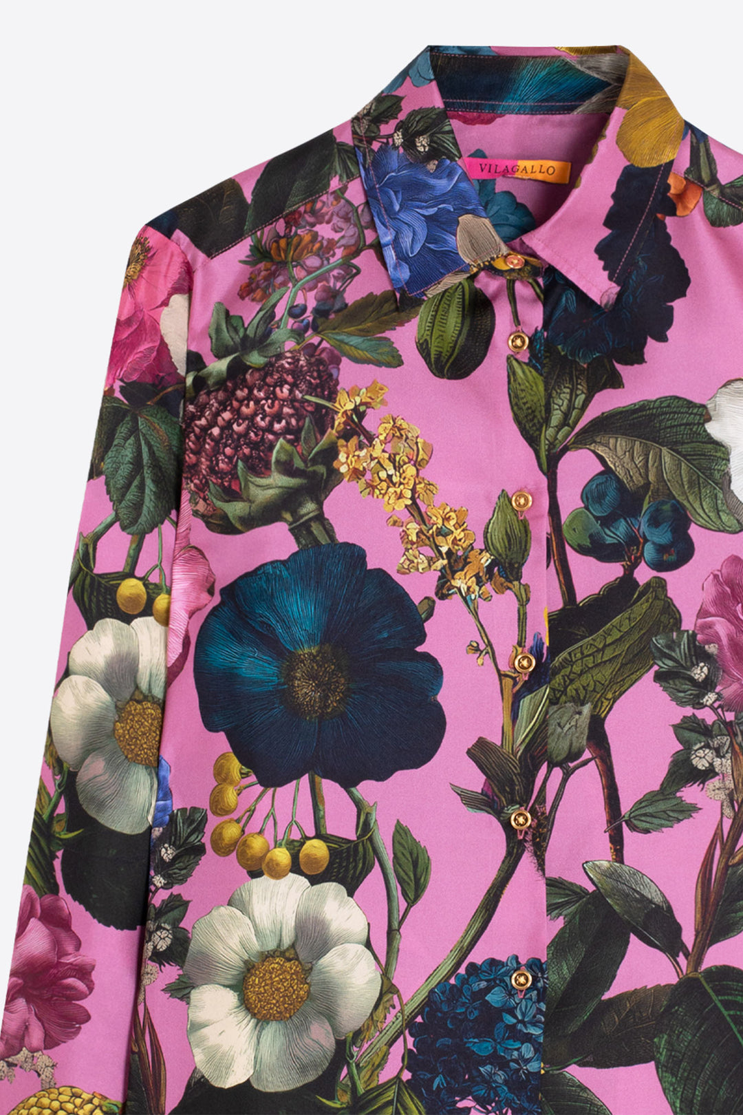 Vilagallo Pink Floral Silk Blouse, packshot