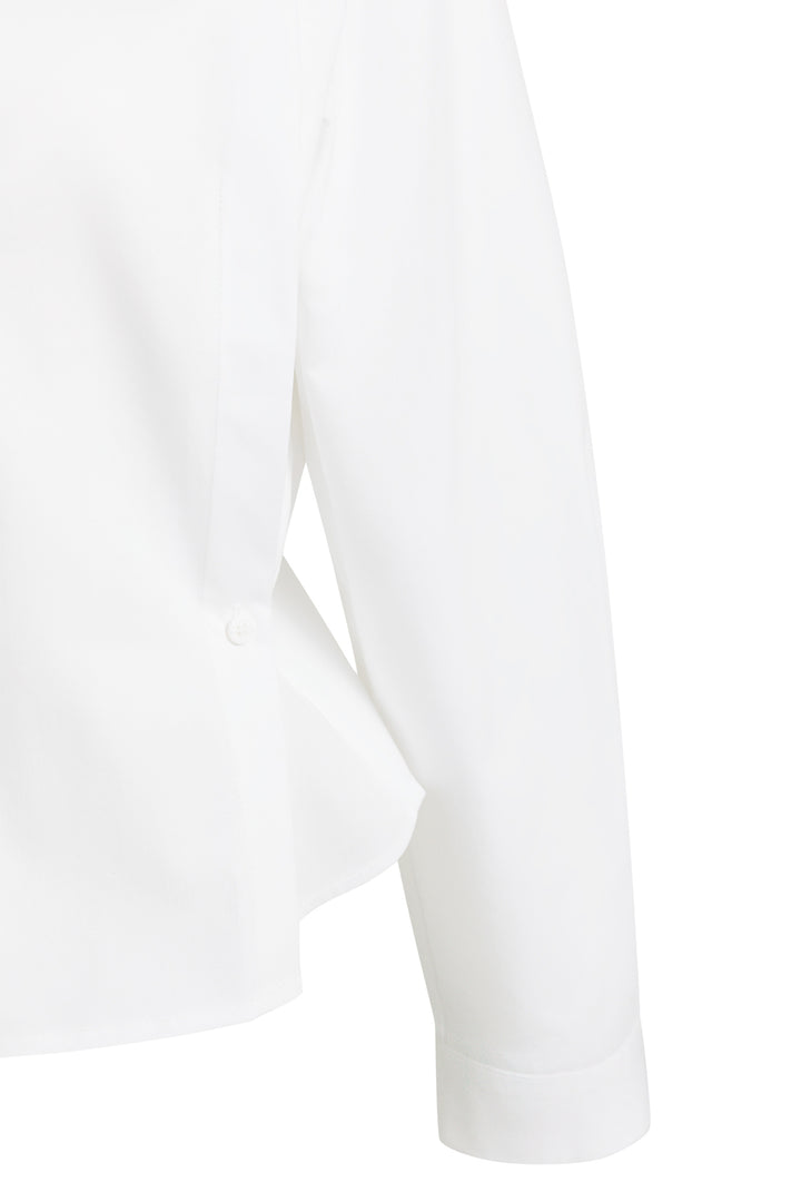 Olivia Grace Fashion - Yaya Pure White Poplin Blouse With Button Detail 01-201240-608 00000
