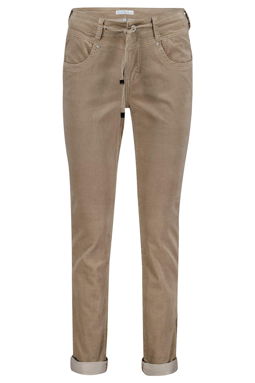 Red Button SRB3907 Relax Taupe Velvet Trousers - Olivia Grace Fashion