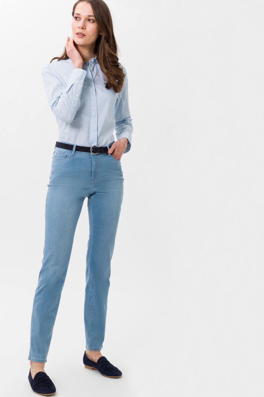 Brax 74-4007-17 Mary Blue Slim Fit Jeans - Olivia Grace Fashion