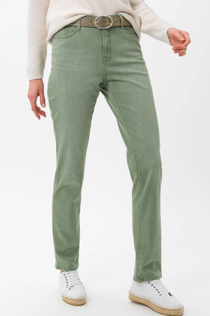 Brax 74-4007-34 Mary Green Slim Fit Jeans - Olivia Grace Fashion