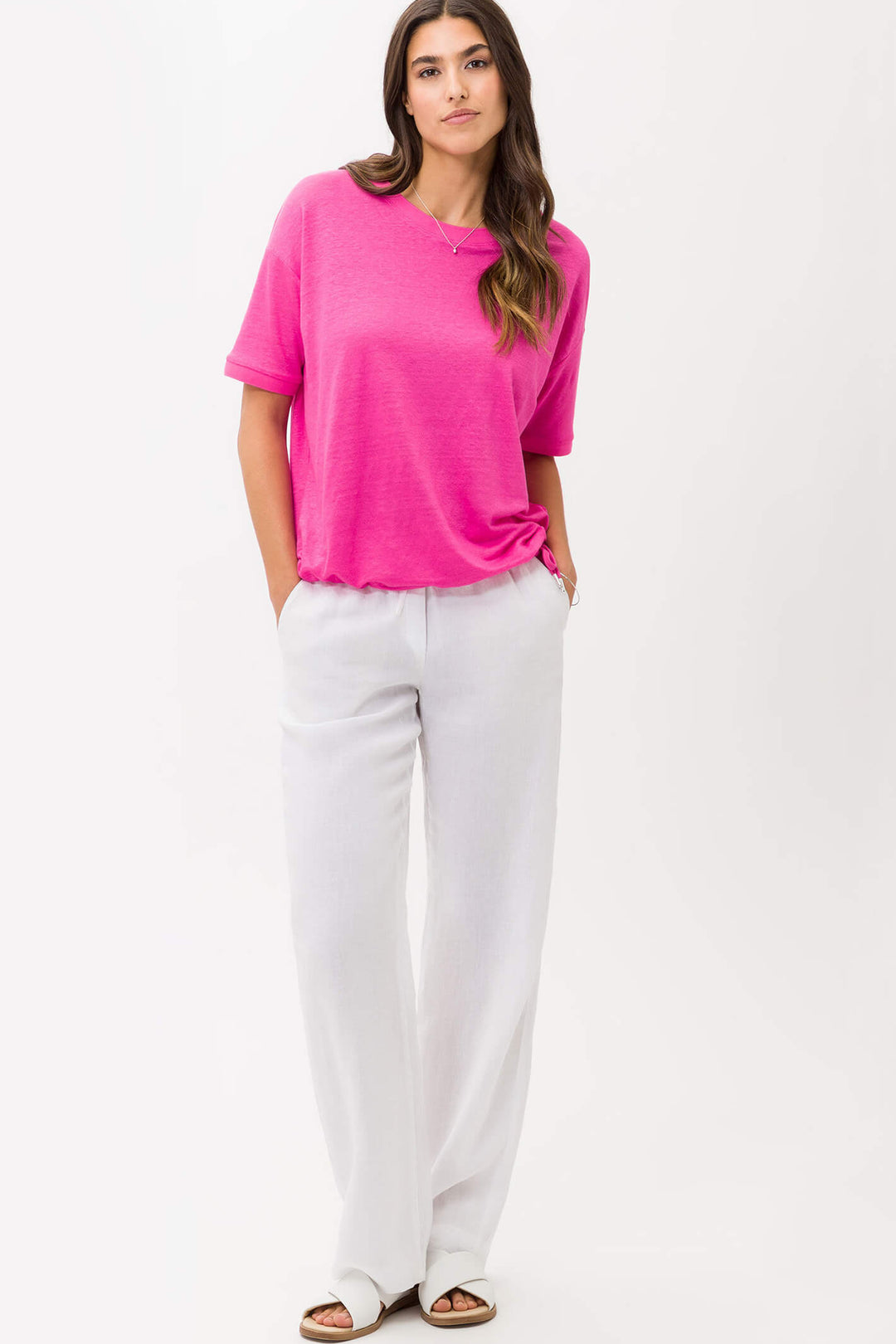 Brax Candice 32-7208-85 9067570 Flush Pink Jumper - Olivia Grace Fashion