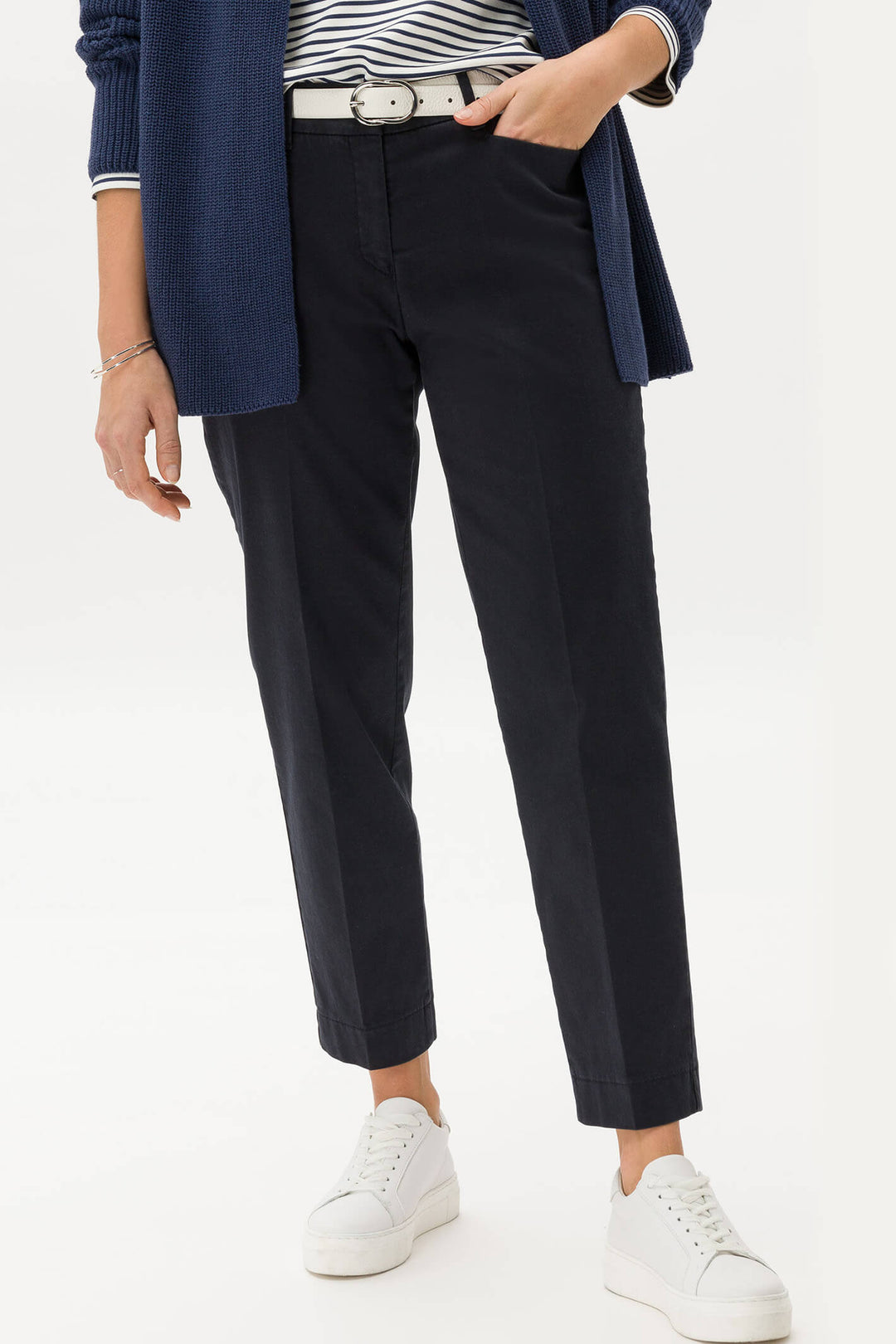 Brax Mara S 72-1458-21 Perma Blue Trousers - Olivia Grace Fashion