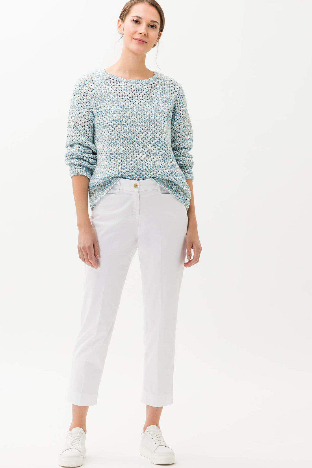 Brax Mara S 72-1458-99 White Trousers - Oloivia Grace Fashion