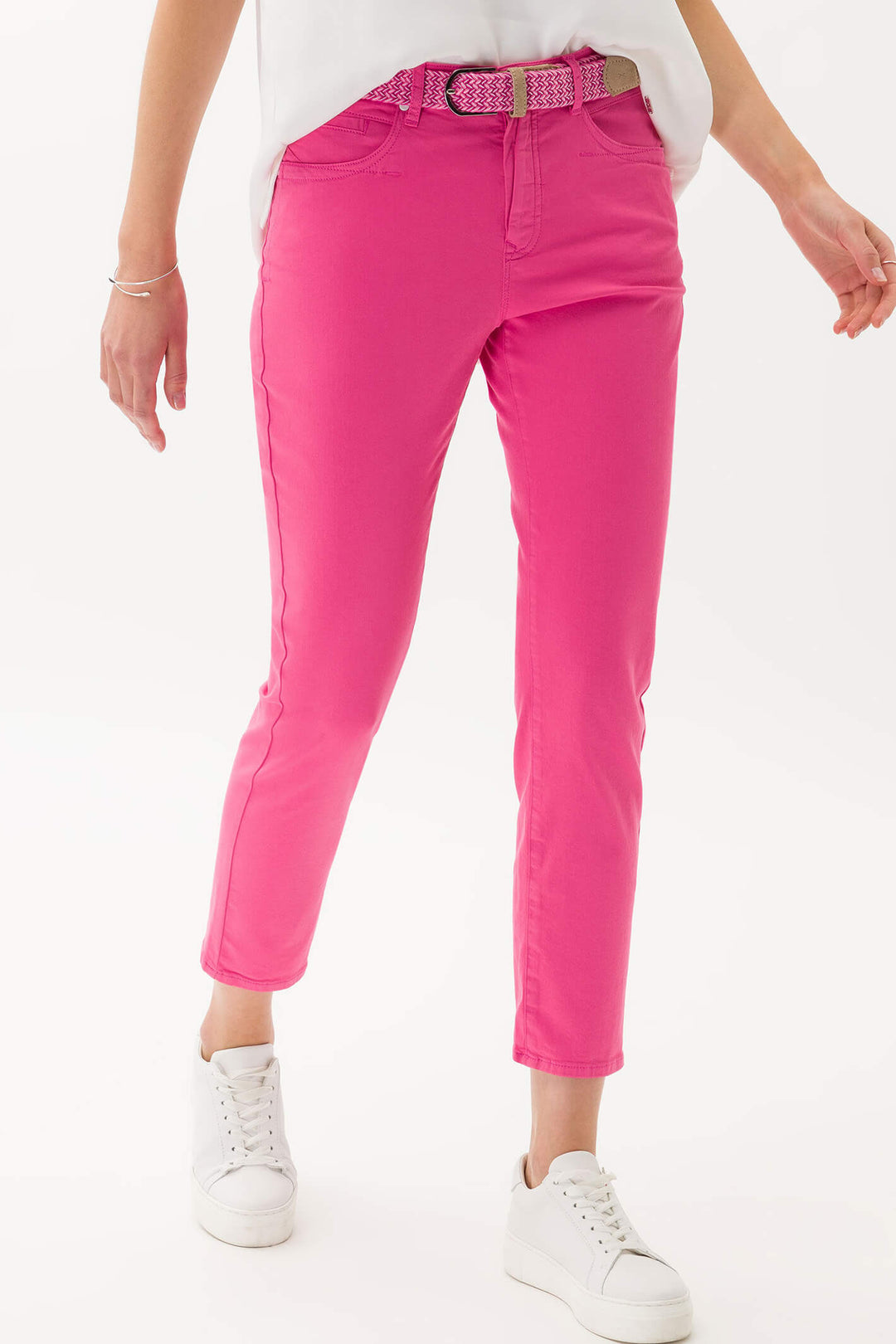 Brax Mary S 71-7558-85 Flush Pink Denim Jeans - Olivia Grace Fashion