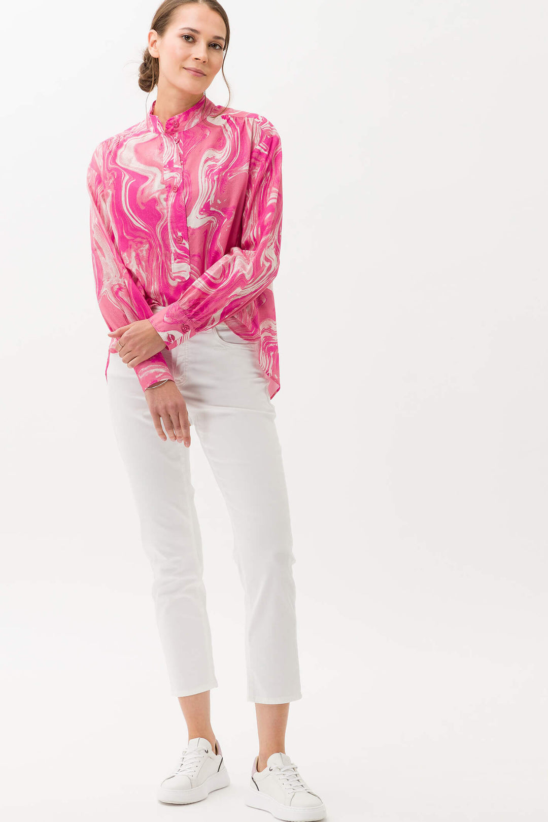 Brax Mary S 71-7558-99 White Denim Jeans - Olivia Grace Fashion