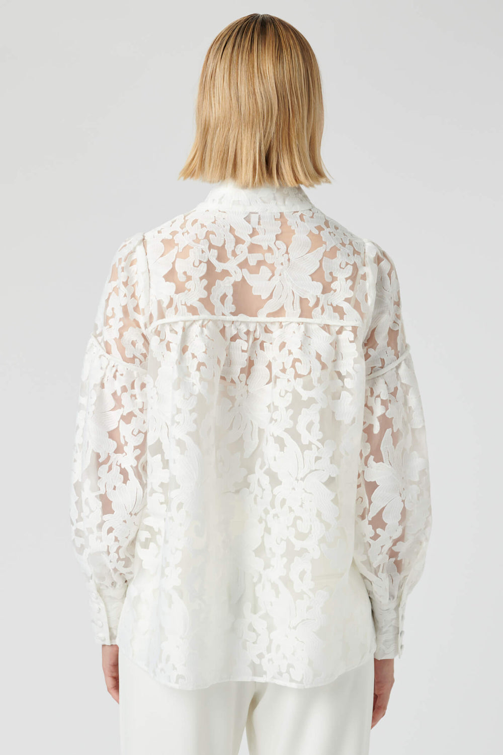 Dea Kudibal Maxine 23-0123 Fleur Natural White Long Sleeve Top - Olivia Grace Fashion