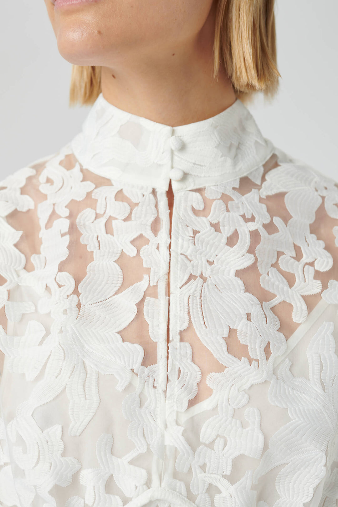 Dea Kudibal Maxine 23-0123 Fleur Natural White Long Sleeve Top - Olivia Grace Fashion