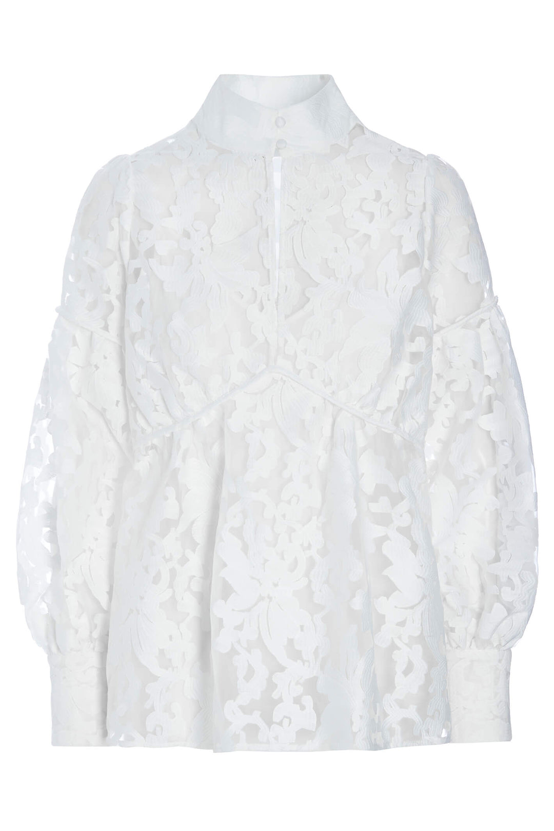 Dea Kudibal Maxine 23-0123 Fleur Natural White Long Sleeve Top - Olivia Grace Fashion