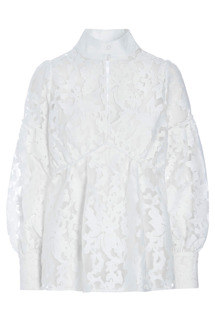 Dea Kudibal Maxine 23-0123 Fleur Natural White Long Sleeve Top - Olivia Grace Fashion