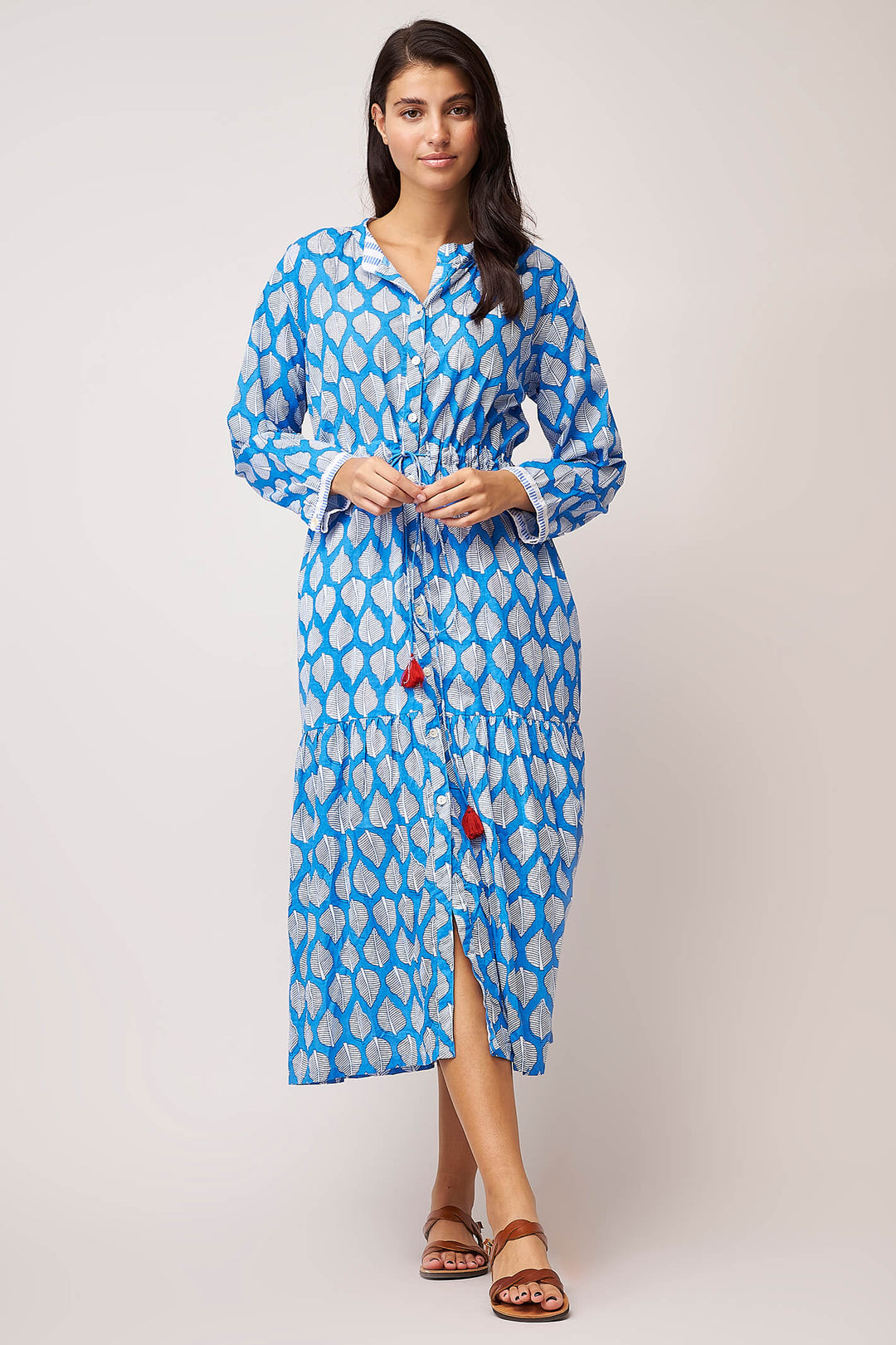 Dream AN618B Lofi Blue Tuscany Shirt Dress - Olivia Grace Fashion