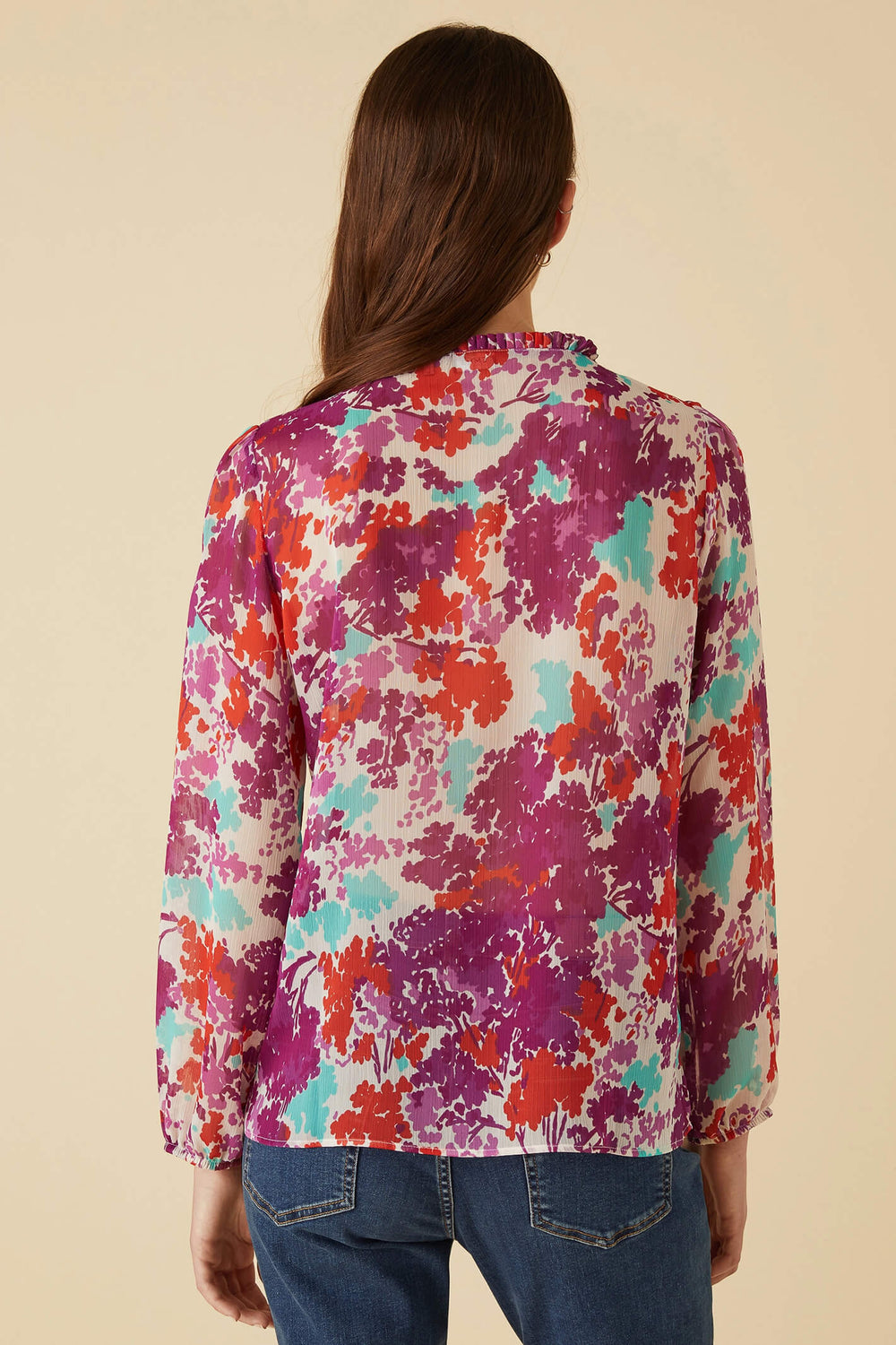 Emme Plinio 2351111234200 Wool White Pink Print Shirt - Olivia Grace Fashion
