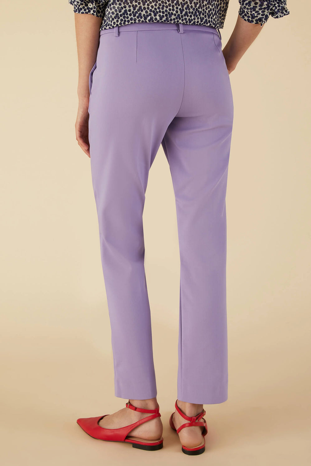 Emme Valenza 2351310335200 Lilac Trousers - Olivia Grace Fashion