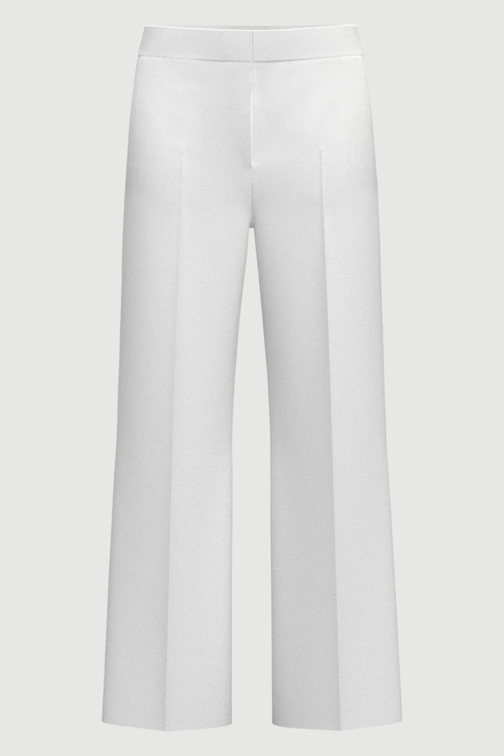 Emme Vocio 2357810435200 White Jersey Trousers - Olivia Grace Fashion