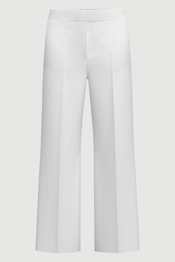 Emme Vocio 2357810435200 White Jersey Trousers - Olivia Grace Fashion