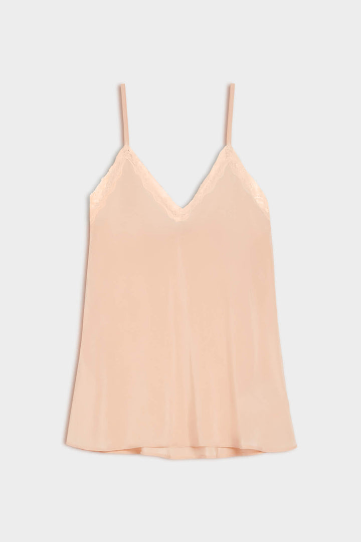 iBlues 71610121200 Biella Powder Pink Camisole With Lace Edging - Olivia Grace Fashion
