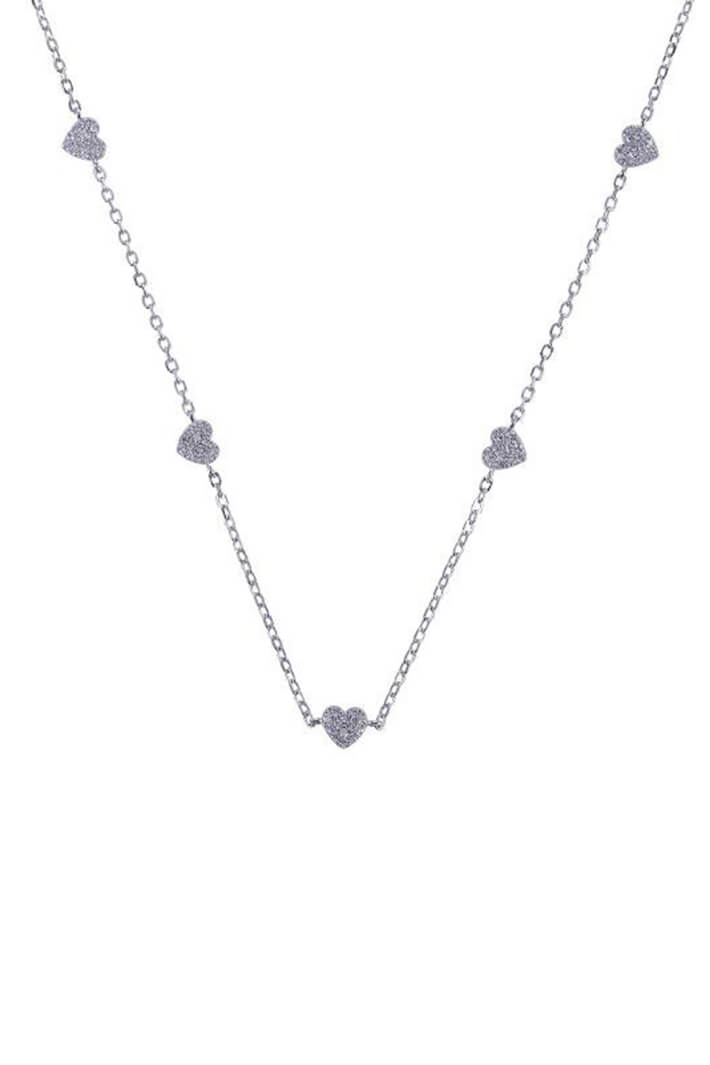 iCandi Rocks Amada Love Charm Necklace Silver - Olivia Grace Fashion