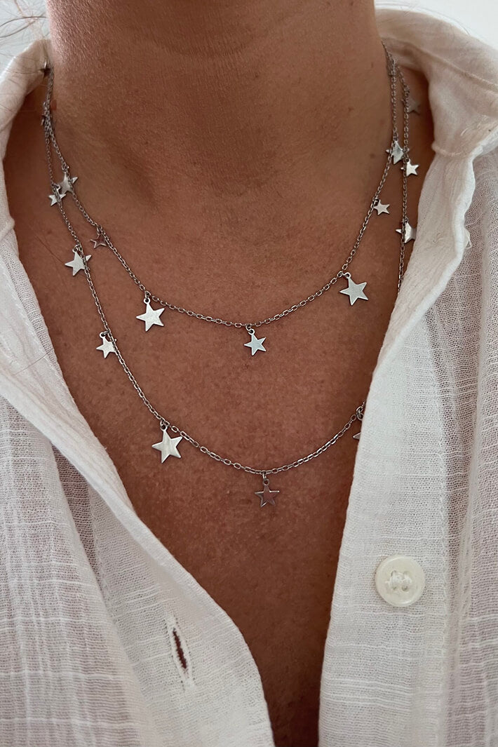 iCandi Rocks Callisto Naked Star Silver Necklace