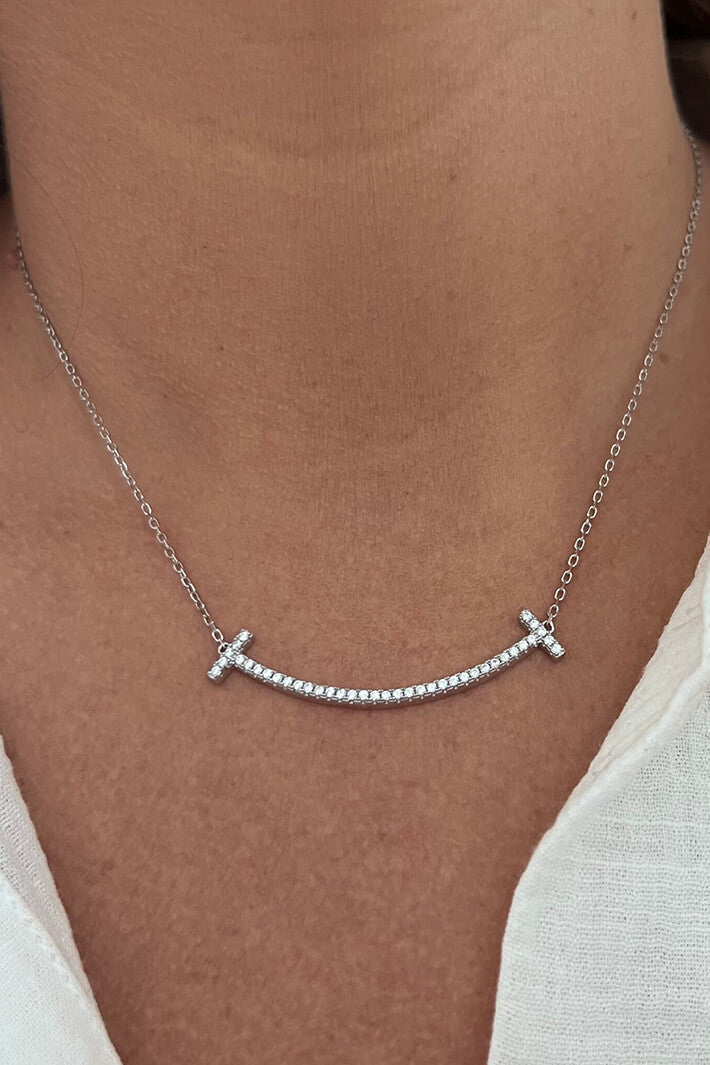 iCandi Rocks Swing Necklace in Silver - Olivia Grace Fashion