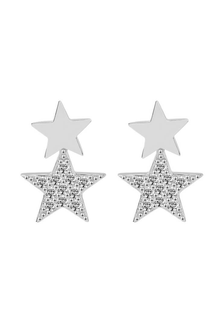 iCandi Rocks Vega Star Earrings Silver - Olivia Grace Fashion