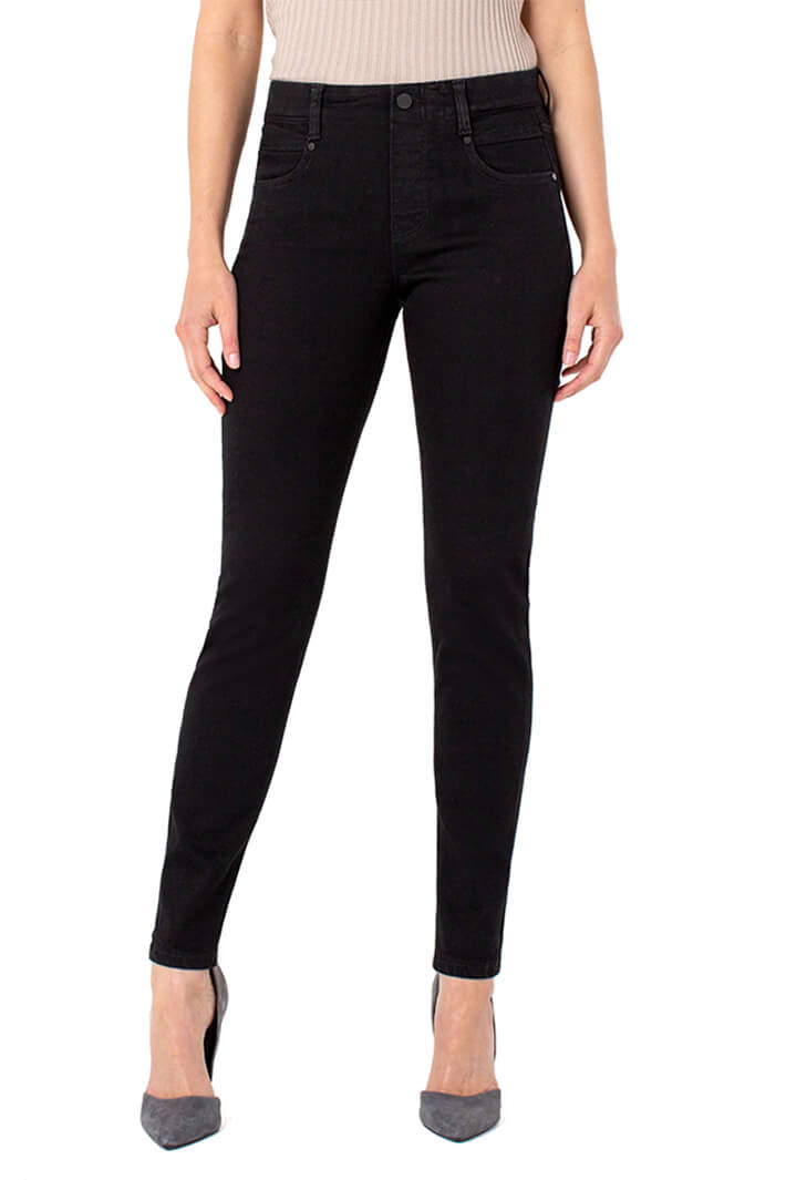 Liverpool Jeans Gia Glider Pull-On Black Rinse LM2337F62-1279 - Olivia Grace Fashion