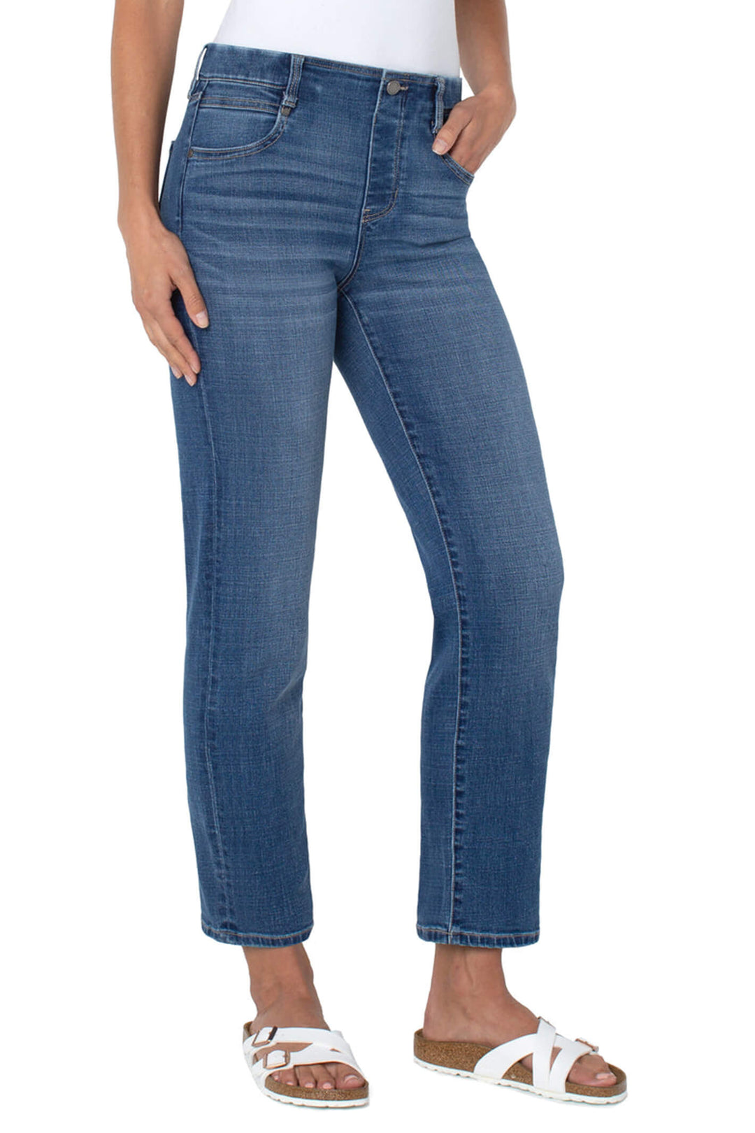 Liverpool Jeans LM2401CH1-6603 Gia Glider™ Johnstown Blue Denim - Olivia Grace Fashion