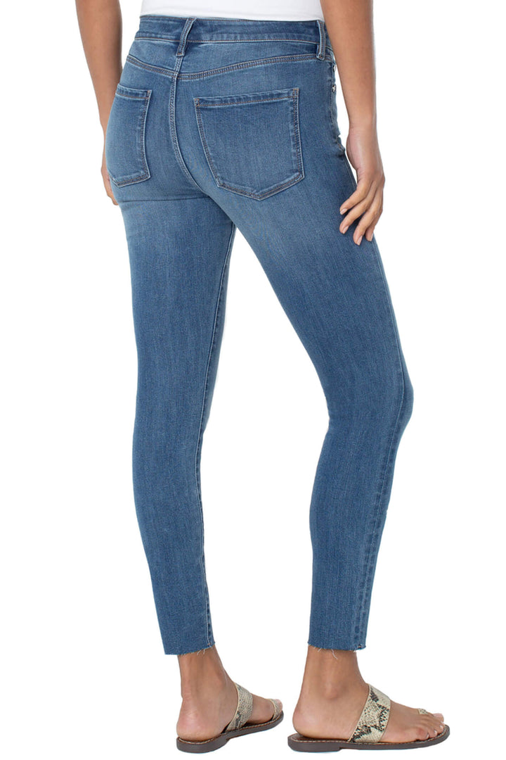 Liverpool Jeans LM2404EP-6637 Abby Ankle Skinny Anniston Blue Jeans - Olivia Grace Fashion