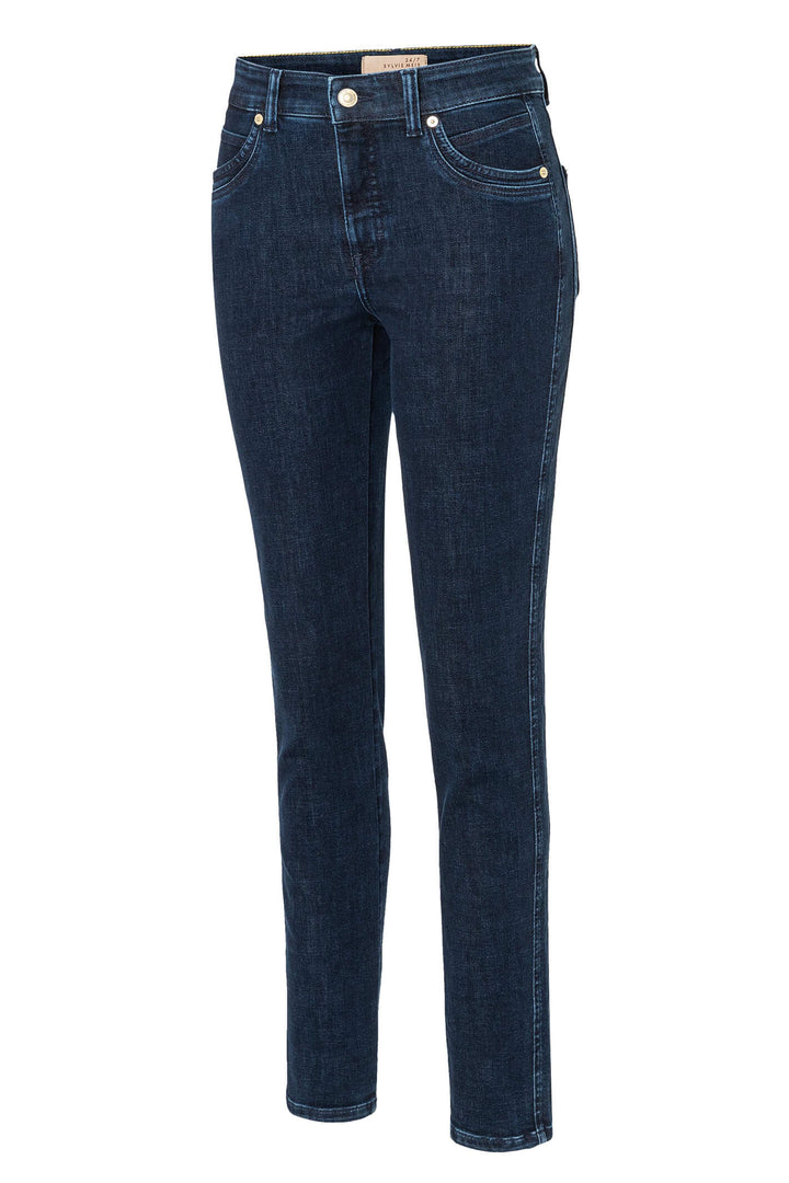 Mac 2624-90-0389 D806 Mel Blue Simple Dark Wash Jeans - Olivia Grace Fashion