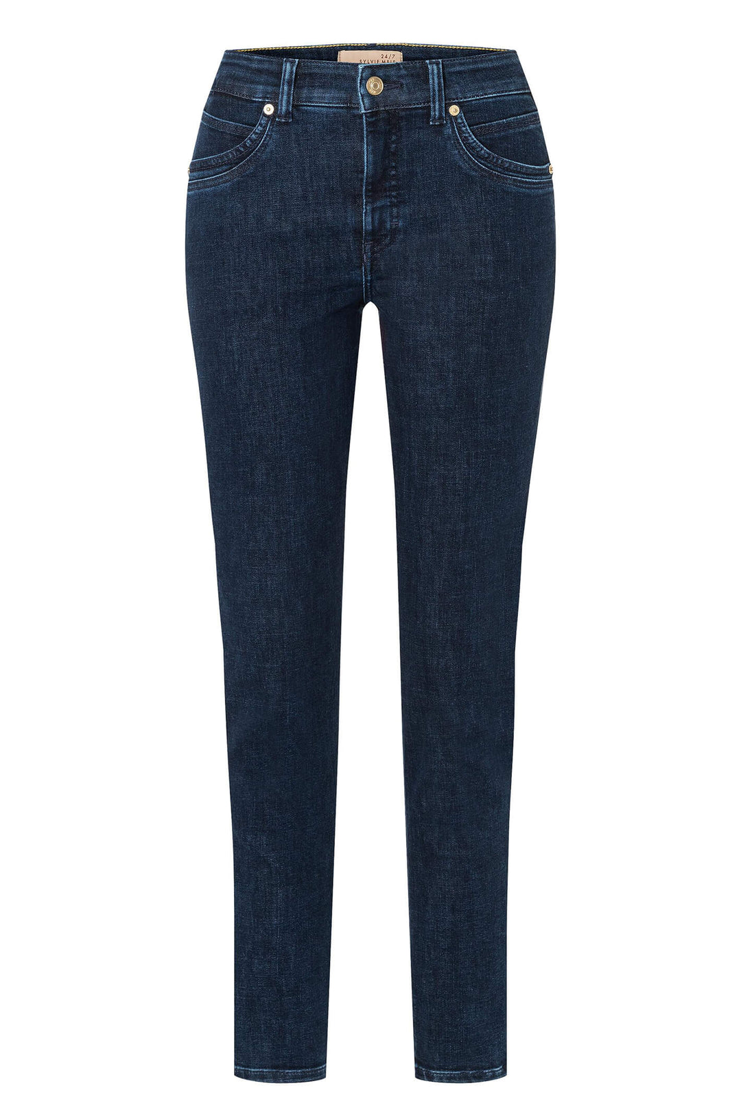 Mac 2624-90-0389 D806 Mel Blue Simple Dark Wash Jeans - Olivia Grace Fashion