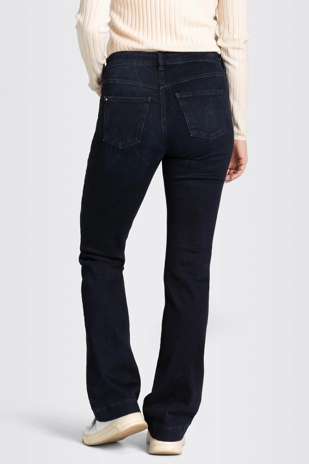 Mac 5429-90-0358L D884 Blue Black Net Wash Dream Boot Authentic Jeans - Olivia Grace Fashion