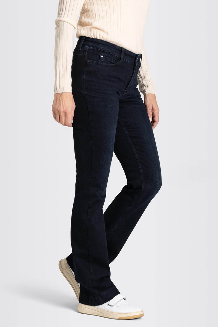 Mac 5429-90-0358L D884 Blue Black Net Wash Dream Boot Authentic Jeans - Olivia Grace Fashion