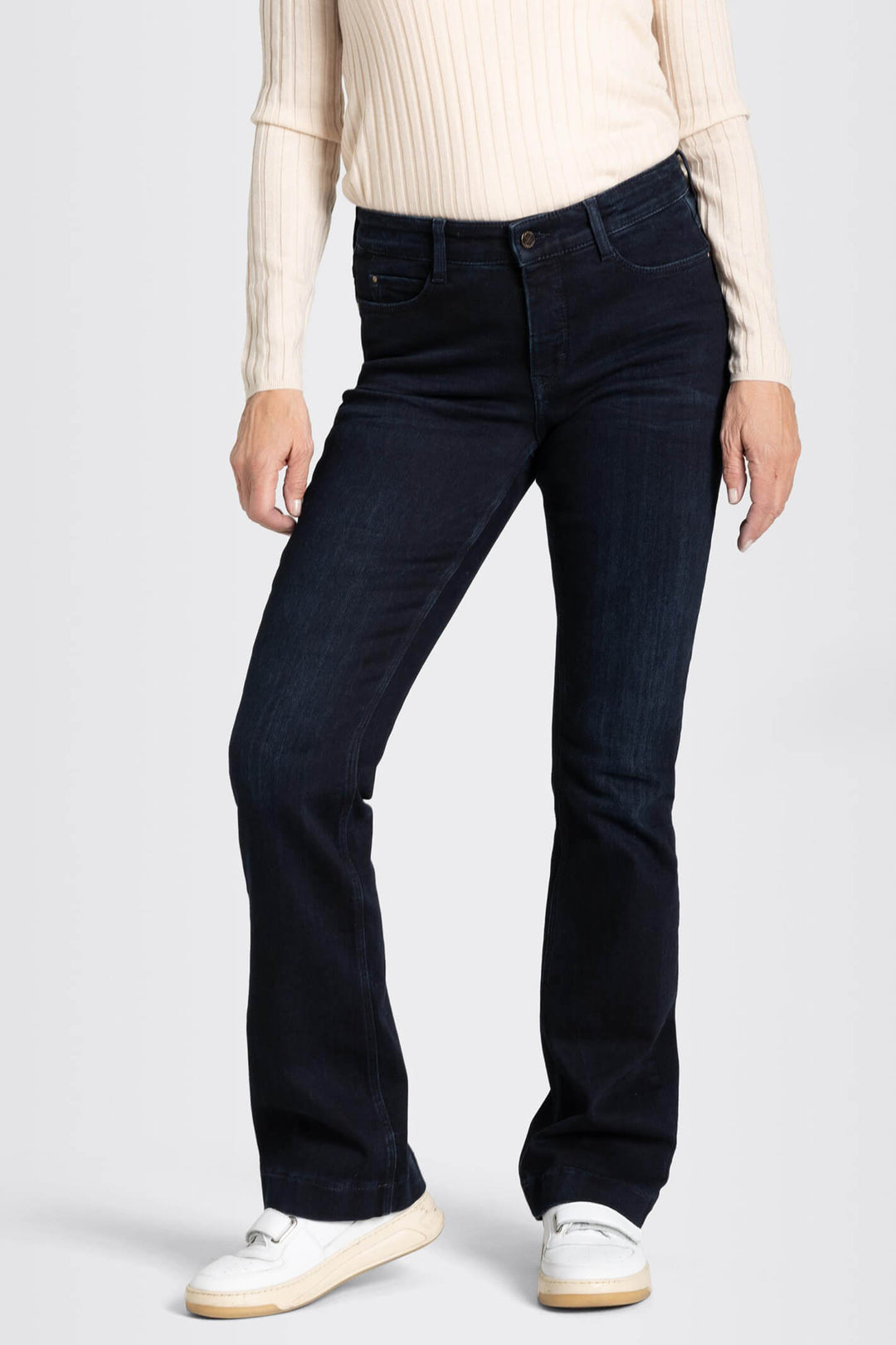 Mac 5429-90-0358L D884 Blue Black Net Wash Dream Boot Authentic Jeans - Olivia Grace Fashion